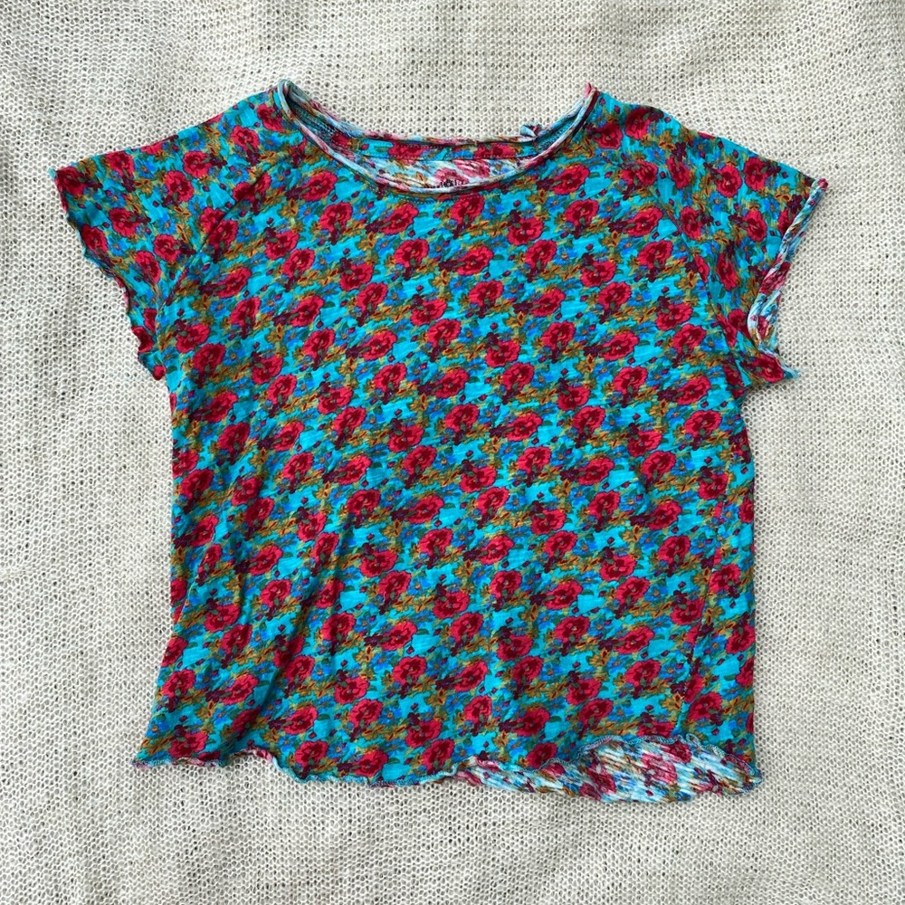 Natural Life floral boho top